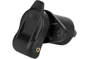 Trailer Plug, 3 Pin Trailer Socket Trailer Plug Adapter Black Plastic for Trailer