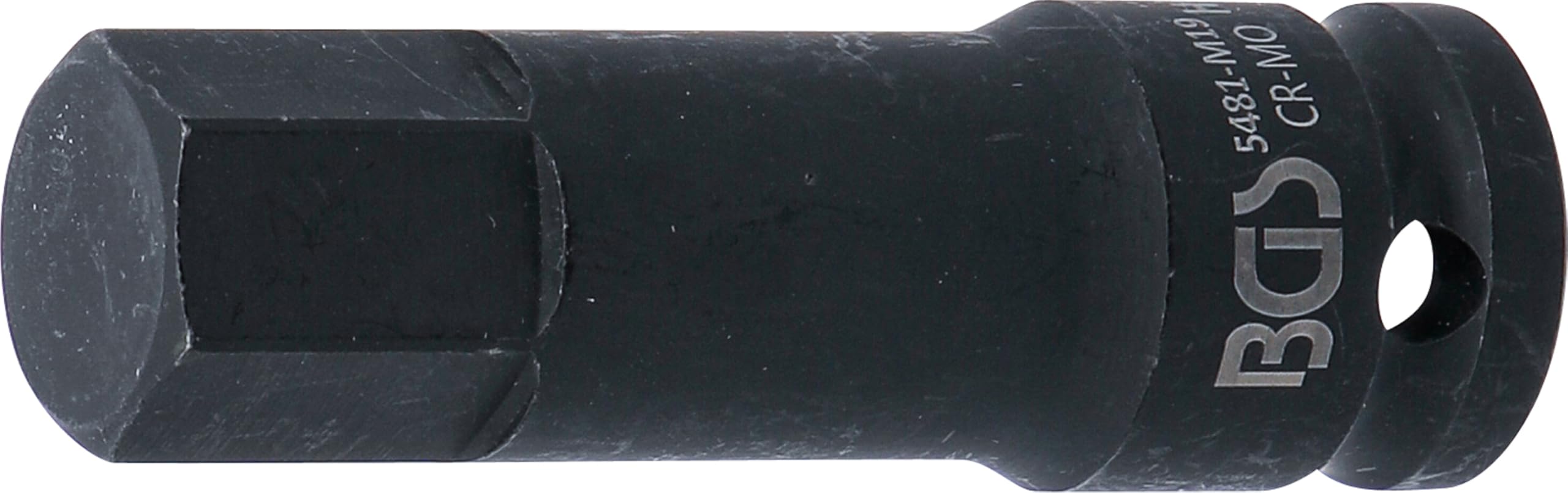 BGS 5481-M19 | Impact Bit Socket | length 75 mm | 12.5 mm (1/2") Drive | internal Hexagon 19 mm