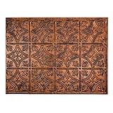 Fasade Easy Installation Traditional 1 Moonstone Copper Backsplash Panel for Kitchen and Bathrooms (18