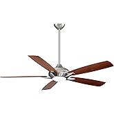 Minka Aire F1001-BN Dyno XL 60" Ceiling Fan with LED Light & Remote, Brushed Nickel