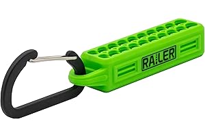 Screwdriver Bit Holder Storage Organizer – Railer 20-Hole Hi-Vis Bit Holder with Carabiner
