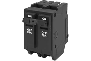 SEKELO THQL2170 70 Amp 2-Pole Circuit Breaker, 10kAIC, 120/240V, Compatible with GE Thick & Q-Line Series Load Centers, Thermal Magnetic Protection, Plug-in Mount Standard,Fit for General Electric