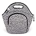 LunchFox Eco-Friendly Neoprene Lunch Bag (The Original), Heather Grey Melange, Ultra-Thick Insulated - The Silver Lake
