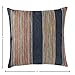 Amazon Brand – Rivet Bohemian Stripe Decorative Pillow, 17