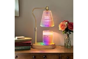 ENGPURE Candle Warmer Lamp with 7 LED Colors Changing,Candle Warmer with Timer Dimmer, Electric Candle Lamp with Adjustable Height Home Decor for Secented Jar Candles for Mom Women