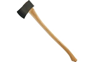 COUNCIL TOOL Boy's Axe - 2.25 lbs Dayton Pattern Axe with 28" Curved Wooden Handle & Drop Forged Steel Head - SU22B28C