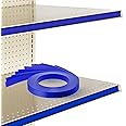 Frienda 100 Pcs Decorative Gondola Shelving Vinyl Insert Strips Pre Cut 48" x 1.25" Decorative Shelf Insert Strips for Retail Store Supermarkets Grocery C Channel Decoration(Blue)