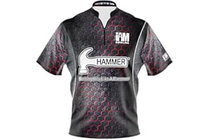 Logo Infusion Bowling Jersey Short Sleeve Sash Collar - I AM Bowling Fun Design 2153-HM - Hammer - Made in USA