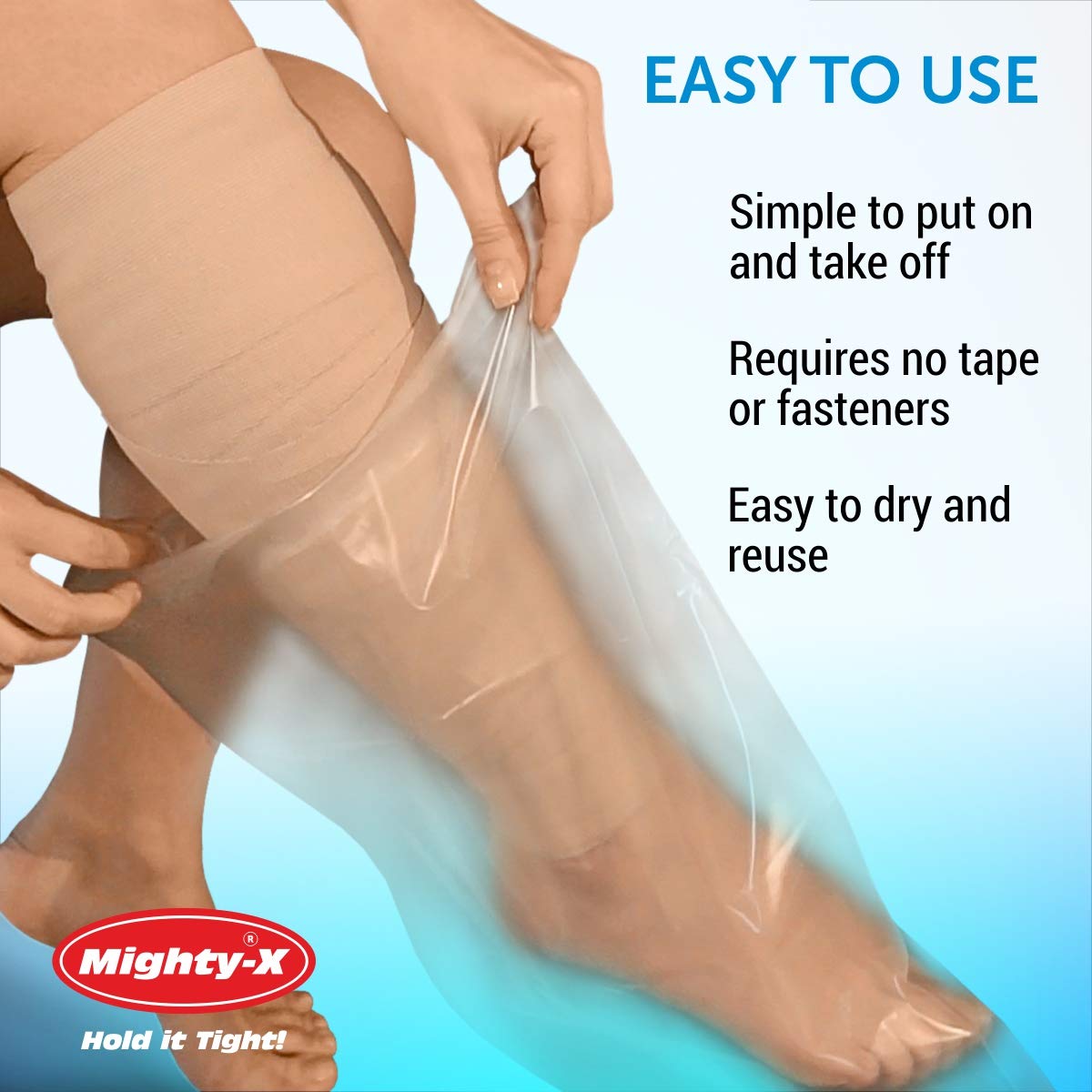 100% Waterproof Cast Cover Leg -【2020 Upgraded】Watertight Seal - Reusable Adult Cast Covers for Shower Leg, Knee & Ankle - 2 Pack: Industrial & Scientific