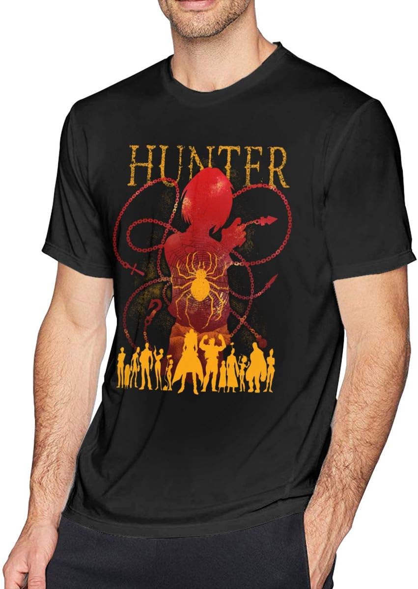 Anime Hunter X Hunter - Leorio Men's Cotton Fabric Short Sleeve T-Shirt