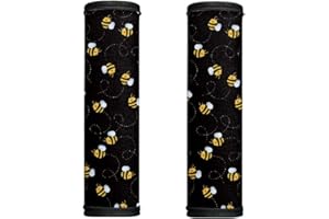 Horeset Christmas Festival Luggage Handle Wrap Comfort Handle Grip/Identifier Non-Slip Luggage Markers Refrigerator Door Handle Covers for Airport Travel Bag Luggage Suitcase(Bee)