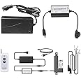 DC HOUSE Forward and Reverse Linear Actuator Controller with 12V AC/DC Adapter, Maximum Remote Control Distance 70M, Wireless Remote Motor Control Switch Kit for Various Motor/Linear Actuators