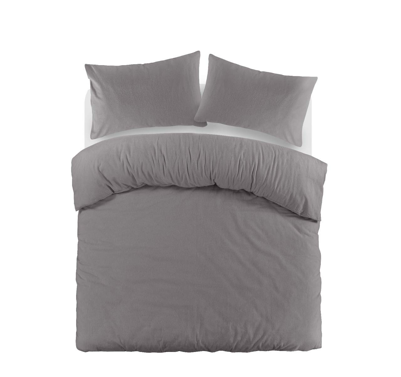 Mastex Poly Cotton Duvet Covers – Ultra Soft Quilt Cover – Hotel Quality Duvet Set – Premium Bedding Sets - Grey - Single