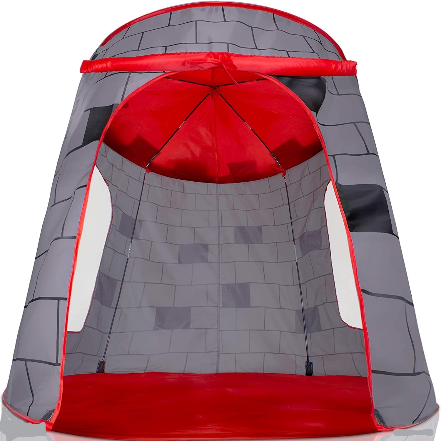 Play22 Kids Play Tent Knight Castle - Portable Pop Up Tent - Foldable into Carrying Bag - Childrens Play for Indoor & Outdoor Use - Playhouse for Boys & Girls