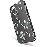 Akna iPhone 5 / 5s /SE case for Girls, Get-It-Now Collection High Impact Flexible Silicon Cover for iPhone5/5s/SE [Angel Blue Leaves](593-U.S)