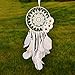 Dremisland Dream Catcher Vintage Handmade Traditional Indian Style Dream Catcher with Brown Feather Wall Hanging Home Decoration Ornament