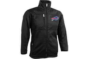 Outerstuff NFL Youth Boys 8-20 Bonded Fleece Full Zip Jacket, Black