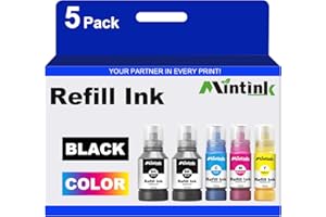 522 Ink Replacement for Epson 522 Ink Refill Bottles Work for Ecotank ET-2800 ET-2720 ET-2803 ET-2400 ET-4800 ET-2720 ET-4700