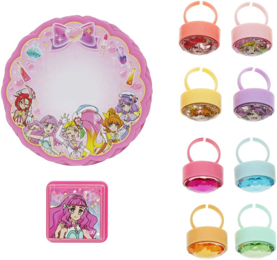 Amazon サンスター文具 トロピカル ジュ プリキュア キラキラリングセット a スタンプ おもちゃ