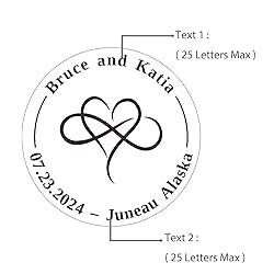 OFCCUSTOM Wedding Embosser Personalized Name Date