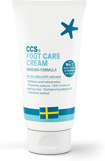 CCS Foot Cream 75ml Urea Eucalyptus Oil Cracked Heels Dry Skin Soften Calluses