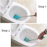 RECUTMS Toilet Plunger Piston Type 30 Inch Flexible Rubber Head Stainless Steel view 2