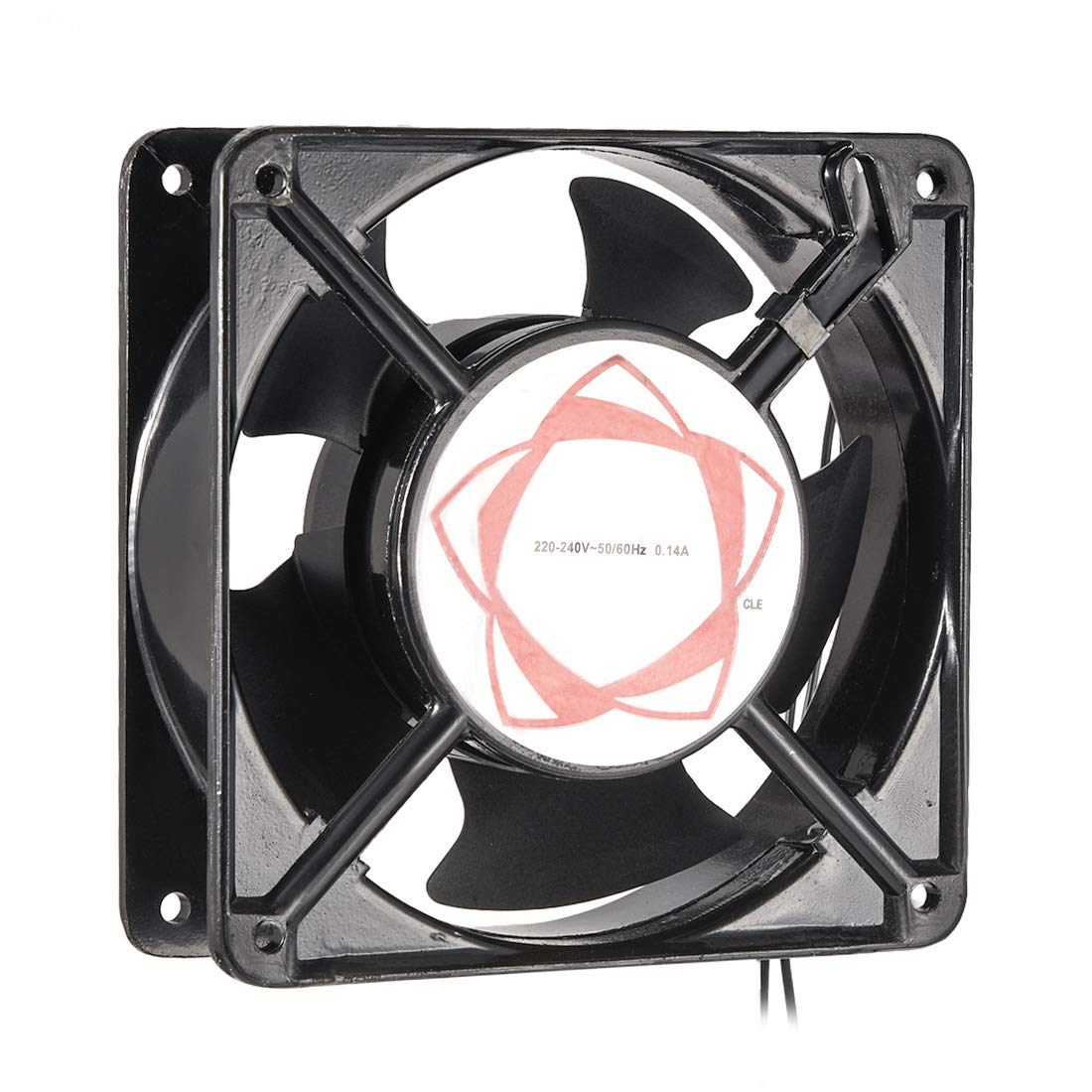 sourcing map Cooling Fan 120mm x 120mm x 38mm DP200A AC 220-240V 0.14A Dual Ball Bearings