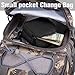 BIENNA Small Tactical Pouch, Mini Military Purse Organizer Army Molle Gear [Waterproof][Dual Layer Pockets] Nylon EDC Utility Gadget Outdoor Waist Bag Holster Cover for Change Key EDC Men Women-BK