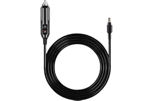 KUMA 12v TV Power Lead Supply Adaptor for Motorhome Campervan Caravan – Car Cigarette Lighter Socket Plug Adapter Charger for Television Satellite Navigation GPS DashCam – 12 volts Cig Extension Cable