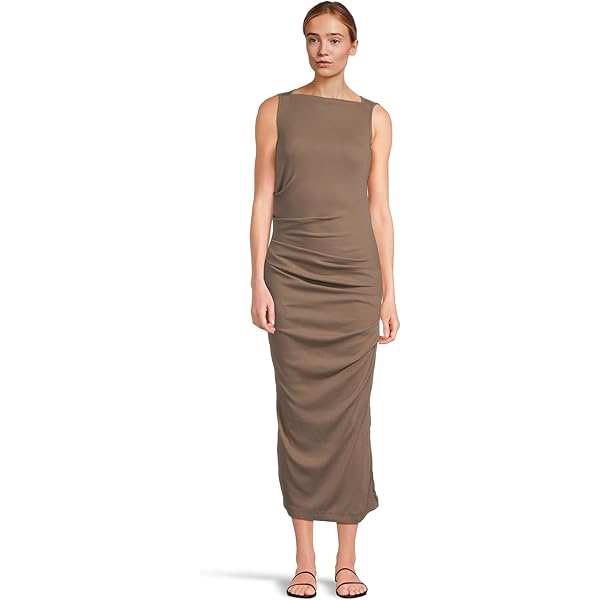 knee length dresses for ladies Michael Stars- Wren Ribbed Midi Dress main image 1