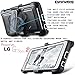 COVRWARE Iron Tank CASE for LG Stylo 2 / Stylo 2 Plus/Stylo 2 V, Built-in Screen Protector Heavy Duty Full-Body Rugged Holster Armor [Brushed Metal Texture Design] Case Belt Clip Kickstand, White