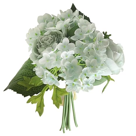 TianWlio Künstliche Seide Gefälschte Blumen Pfingstrose Blumen Hochzeit Bouquet Bridal Hydrangea Decor