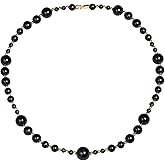 Jewever Tiger Eye Black Obsidian Beaded Strand Necklaces for Women Men Necklace Reiki Healing Crystals and Gemstone Beaded Necklace Natural Stone Unisex Jewelry Gifts