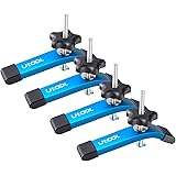 UTOOL 4 Pack T-Track Hold Down Clamps Kit, 6-1/3" L x 1-1/5" Width, Heavy Duty Anodized Clamps for Woodworking, Starlight Blu