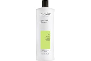 Nioxin System 2 Scalp + Hair-Thickening Shampoo | For Natural Hair with Progressed Thinning | Boost Density with Niacinamide 