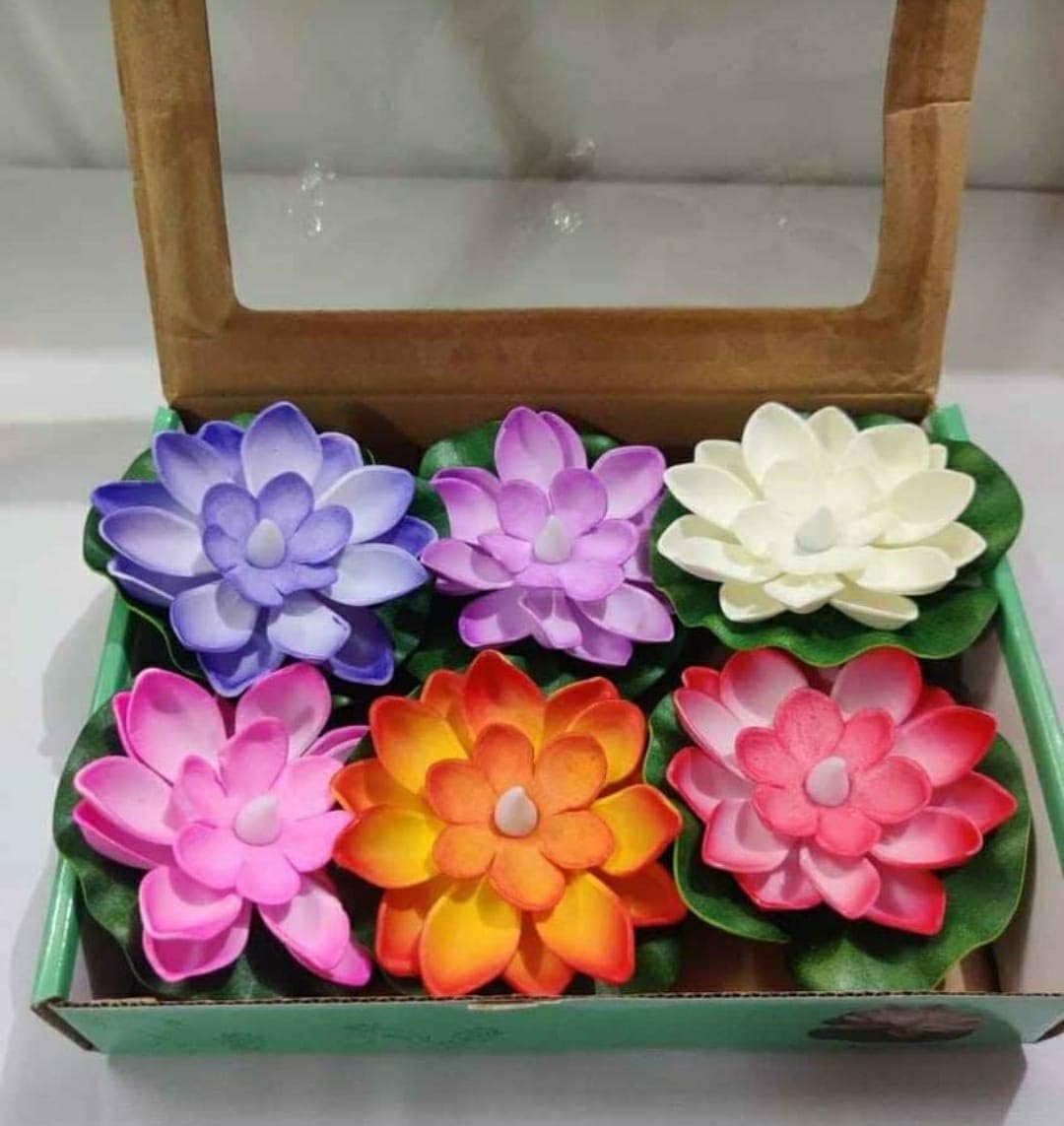Buy MEventos Decorative Floating Lotus led Light (Candles Set of 6