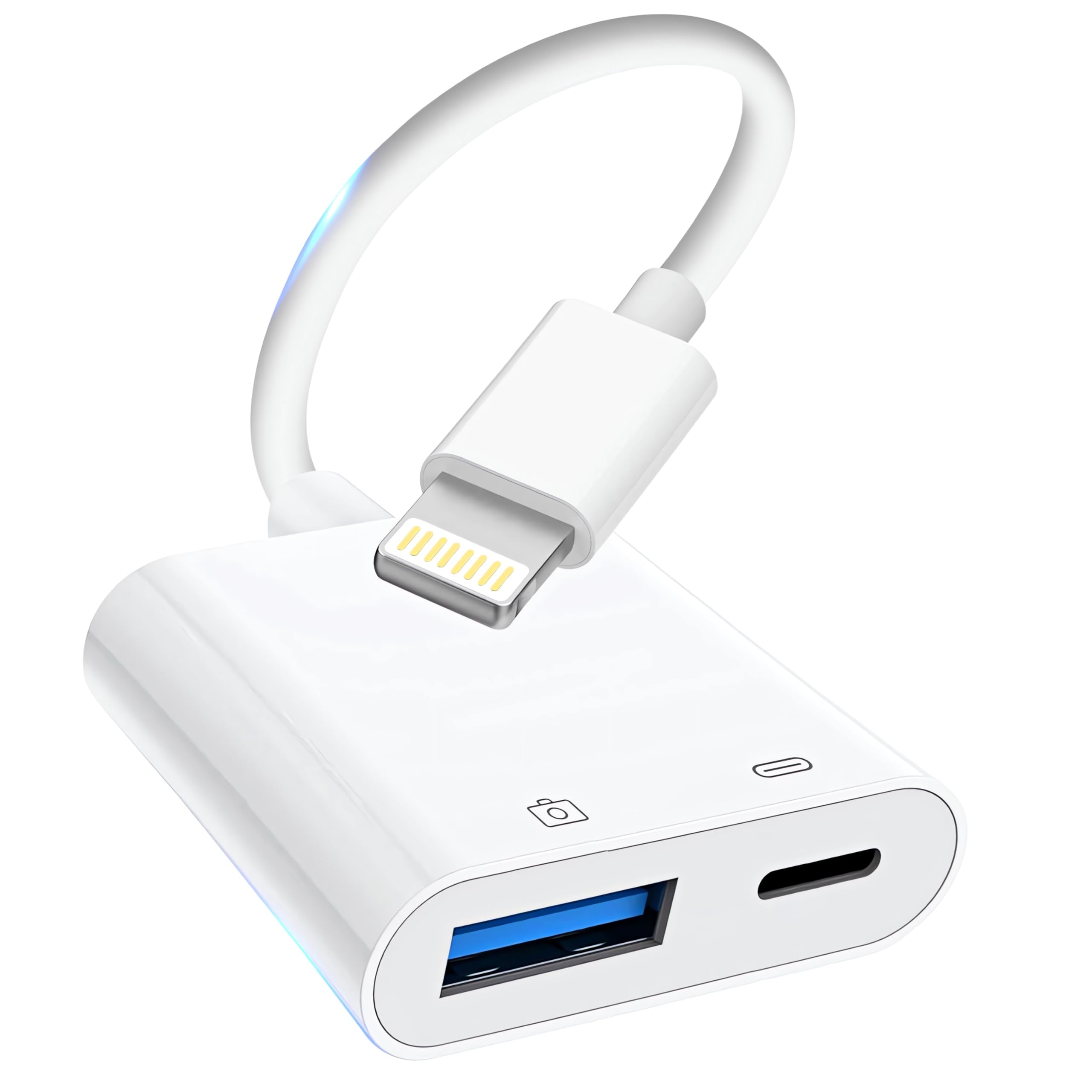 Denlane Lightning to USB Camera Adapter for