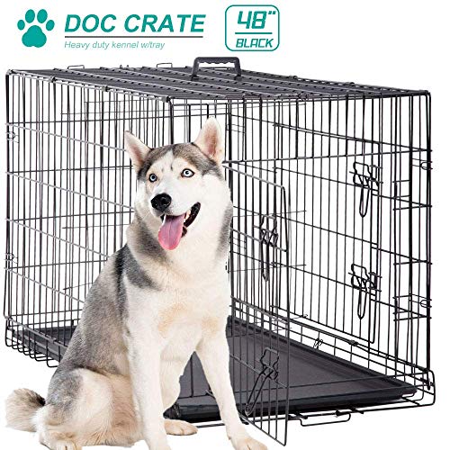 large wire dog crate dimensions