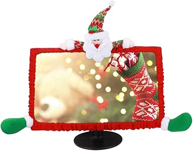 LZKW Decoración navideña para computadora, Cubierta a Prueba de Polvo