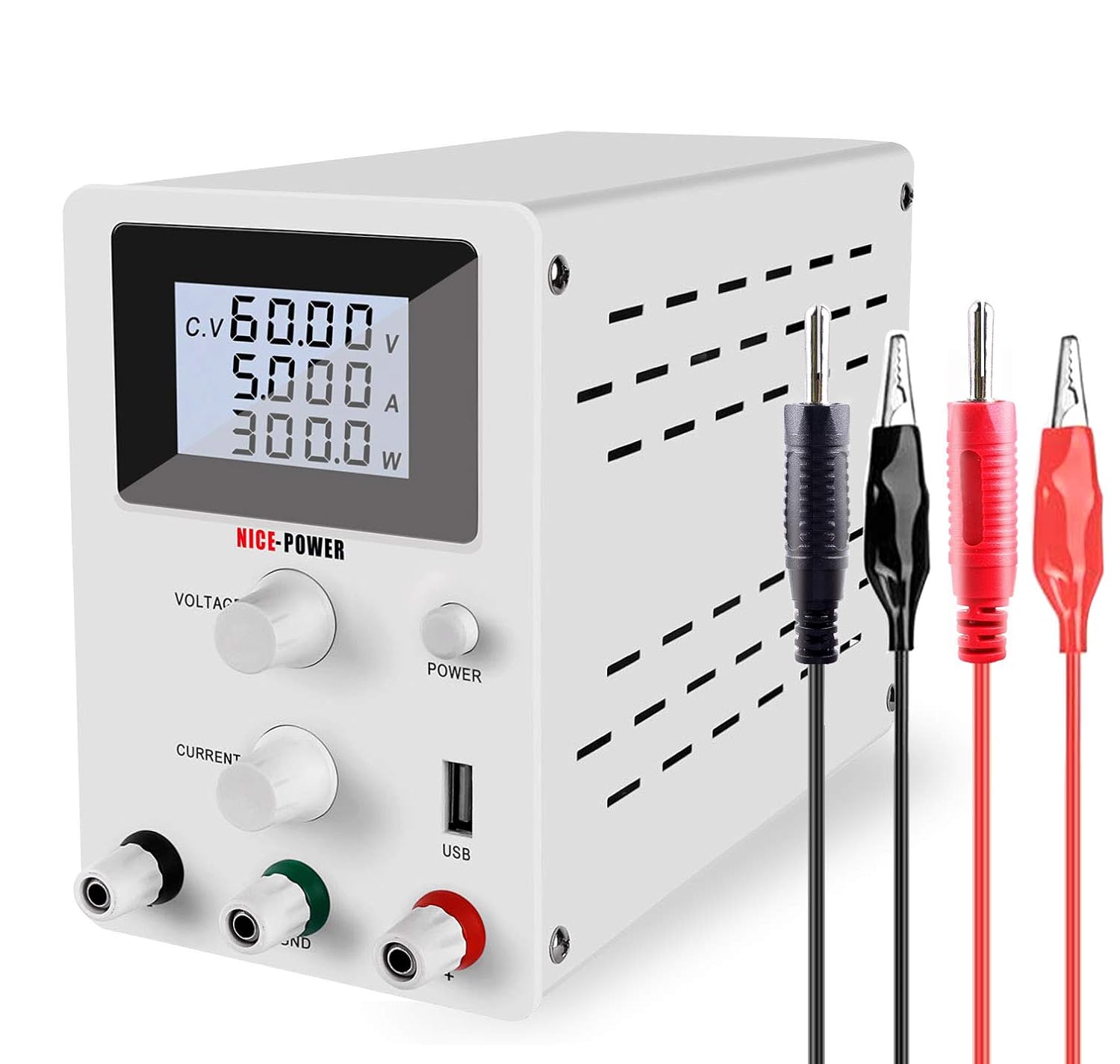 Adjustable Dc Power Supply Kit 4 Digital Led Lightweight Design For Lab Power Supplies 0 60v