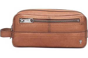 Frye NASH Men's DOPP KIT, Cognac