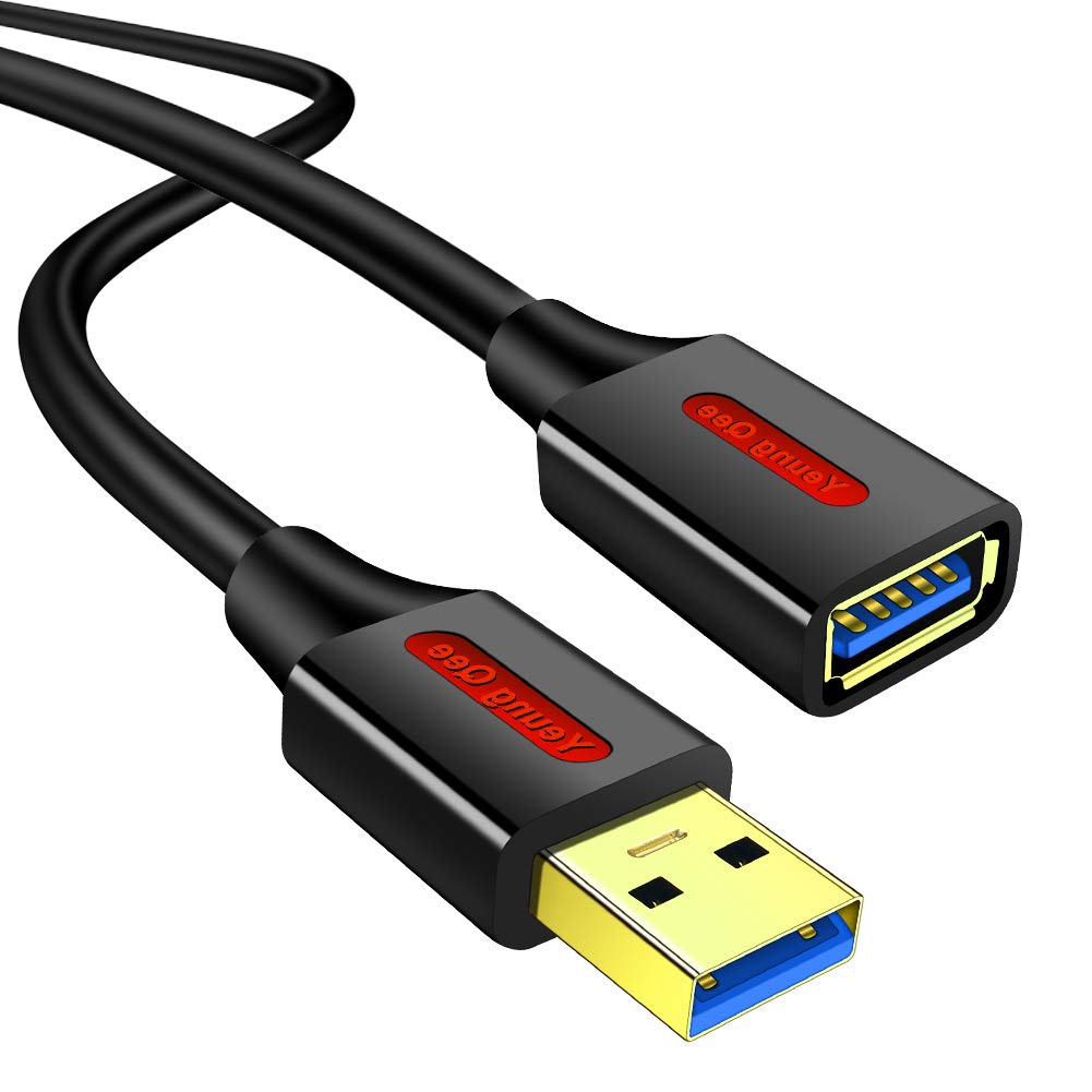 Yeung Qee USB 3.0 Extension Cable 5M, High Speed USB 3.0 A Male to A Female Extension Cord for Data Transfer USB Flash Drive, Keyboard, Mouse, Playstation, Xbox, Card Reader, Printer etc (5M)