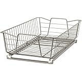 ClosetMaid 11 in. Pull Out Cabinet Organizer, Heavy Duty, Slide Out Pantry Shelves Drawers for Kitchen, Bathroom, Nickel