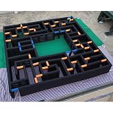 10m Large Outdoor Inflatable Mobile Laser Tag Arena Maze Large Inflatable Labyrinth Outdoor Sport Games for Home School,Shopping Mall,Halloween(33x33ft with Blower)