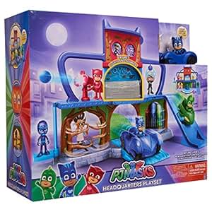 Amazon.com: PJ Masks Headquarters Playset, Multicolor ...