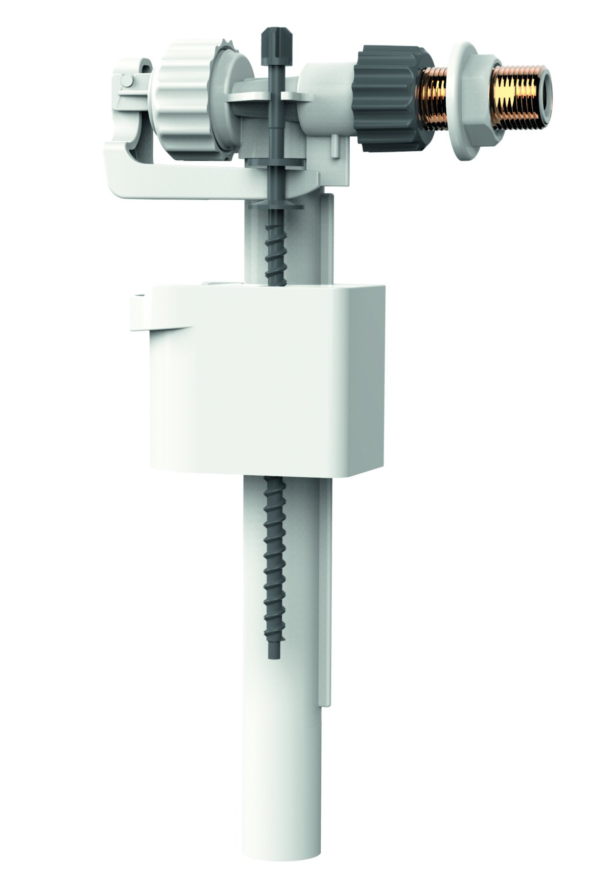 Siamp Monaco 95L 1/2" and 3/8" BSP Universal Side Inlet Cistern Fill Float Valve 30956510 Brass Thread