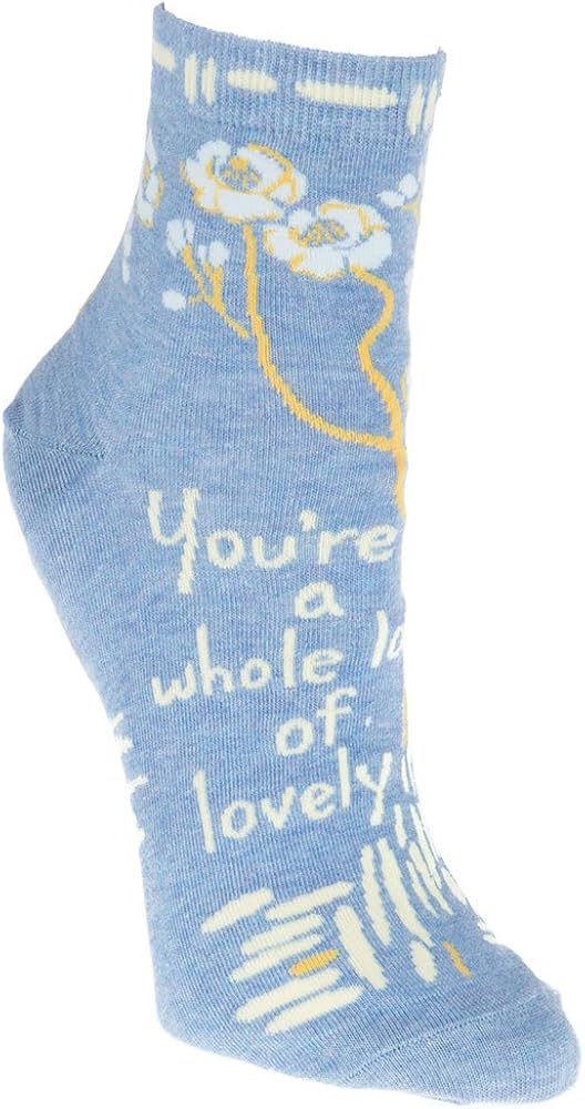 Blue Q Women's YouRe A Whole Lot Of Lovely Ankle Socks One Size (fits