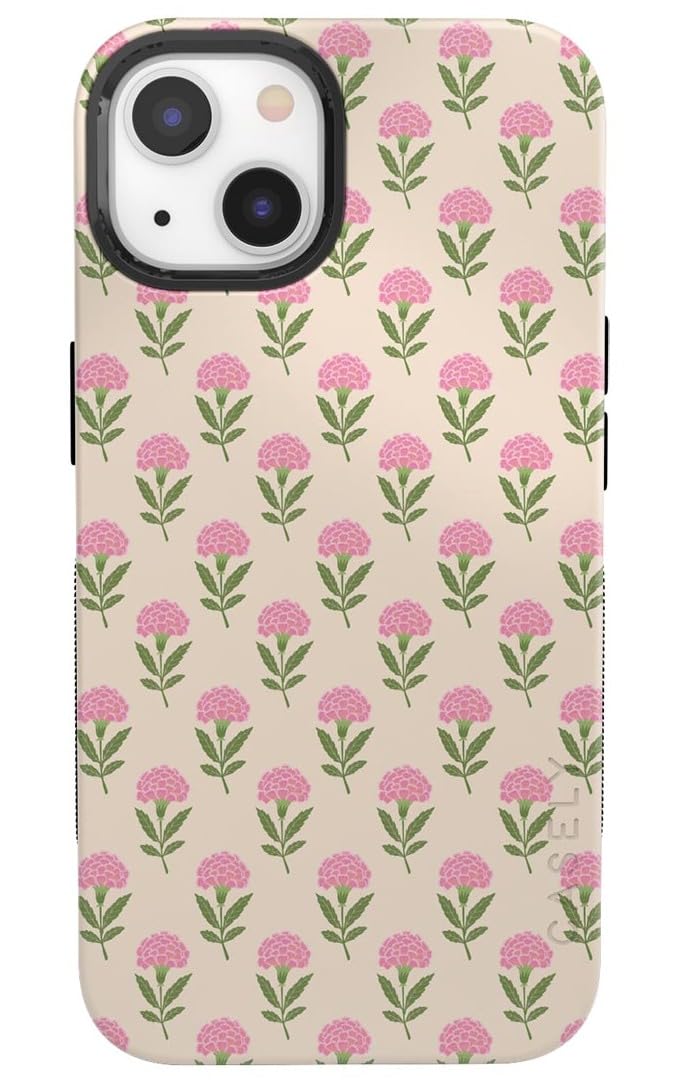 Casely iPhone 13 Case | Jenna's Flowers | Fun on Weekdays | Compatible with MagSafe | Bold Protective Case Design Image
