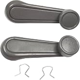 Lcyolada Interior Window Crank Handle, Textured Gray, for Various Toyota Models - 1973-2017 Tundra Yaris Matrix Tacoma Corolla Camry Sienna T100 Previa 4Runner MR2 Pickup