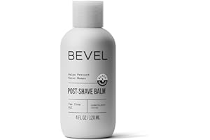 Bevel Aftershave for Men, Post Shave Balm, Razor Bump Solution for Men with Shea Butter and Jojoba Oil, After Shave Face Lotion, Soothes and Cools Skin to Help Prevent Ingrown Hairs